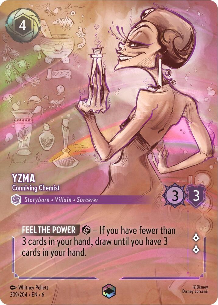 Yzma, Conniving Chemist (0209) (Enchanted) - Inkwash Foil