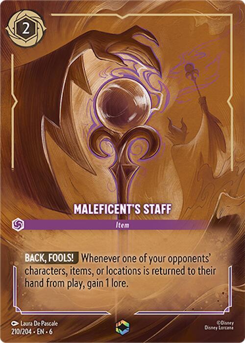Maleficent's Staff (0210) (Enchanted) - Inkwash Foil