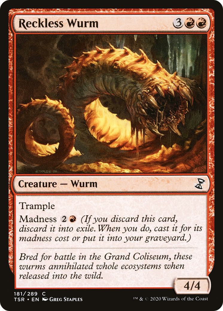 Reckless Wurm - Foil