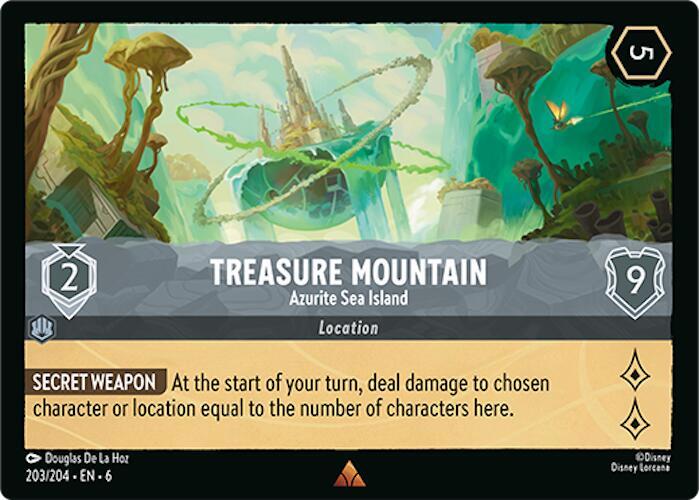 Treasure Mountain, Azurite Sea Island (0203) - Cold Foil