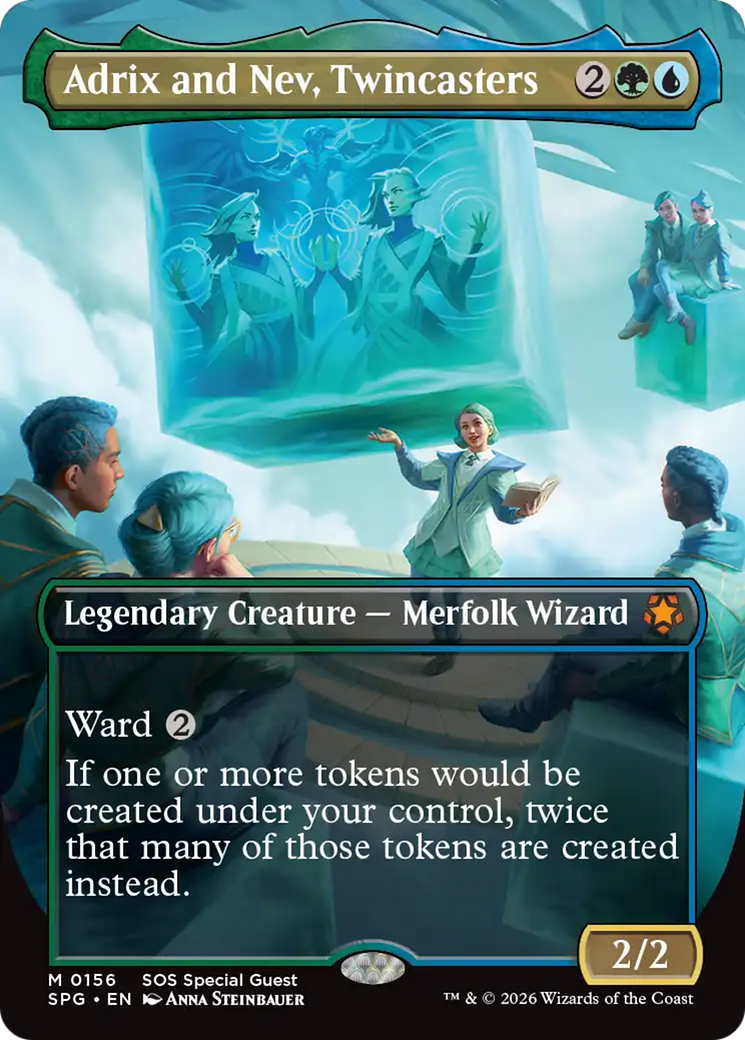 Adrix and Nev, Twincasters (0156) (Borderless) (SPG) - Foil