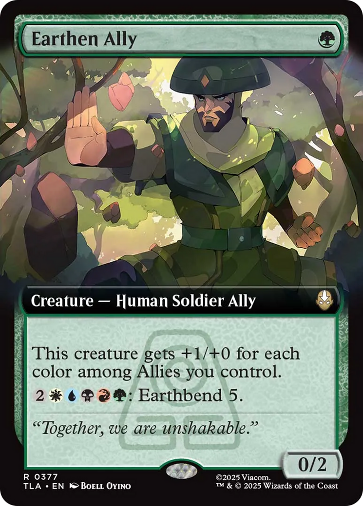 Earthen Ally (0377) (Extended Art) - Foil tla