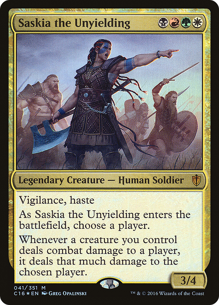 Saskia the Unyielding - Foil