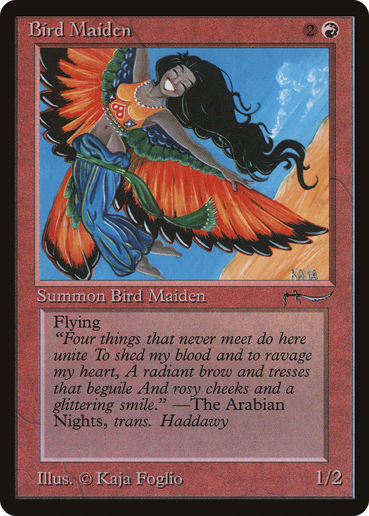 Bird Maiden (Dark Mana Symbol)