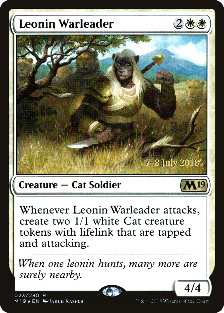 Leonin Warleader (023) (Prerelease) - Foil