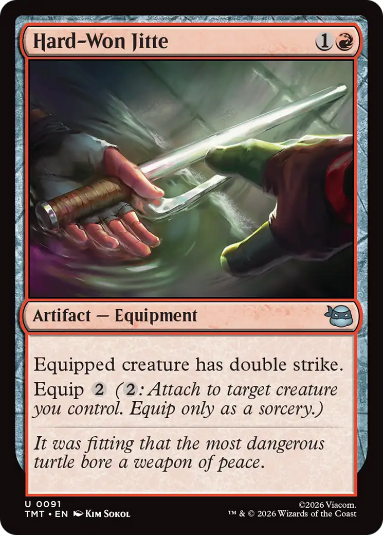 Hard-Won Jitte (TMT) - Foil