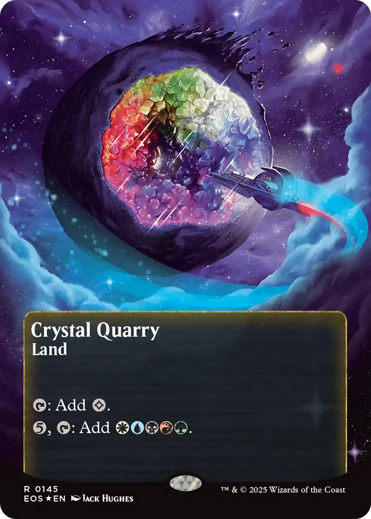 Crystal Quarry (0145) (Borderless) - Galaxy Foil