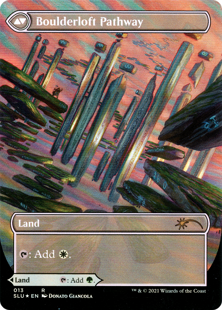 Branchloft Pathway // Boulderloft Pathway (013) (Borderless) (SLU) - Foil