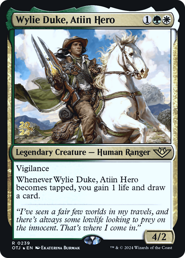 Wylie Duke, Atiin Hero (0239) (Prerelease) - Foil