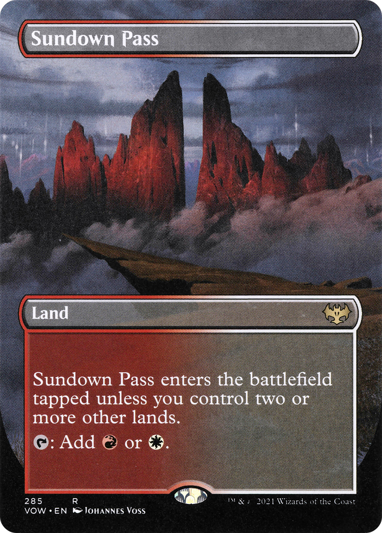 Sundown Pass (285) (Borderless) - Foil
