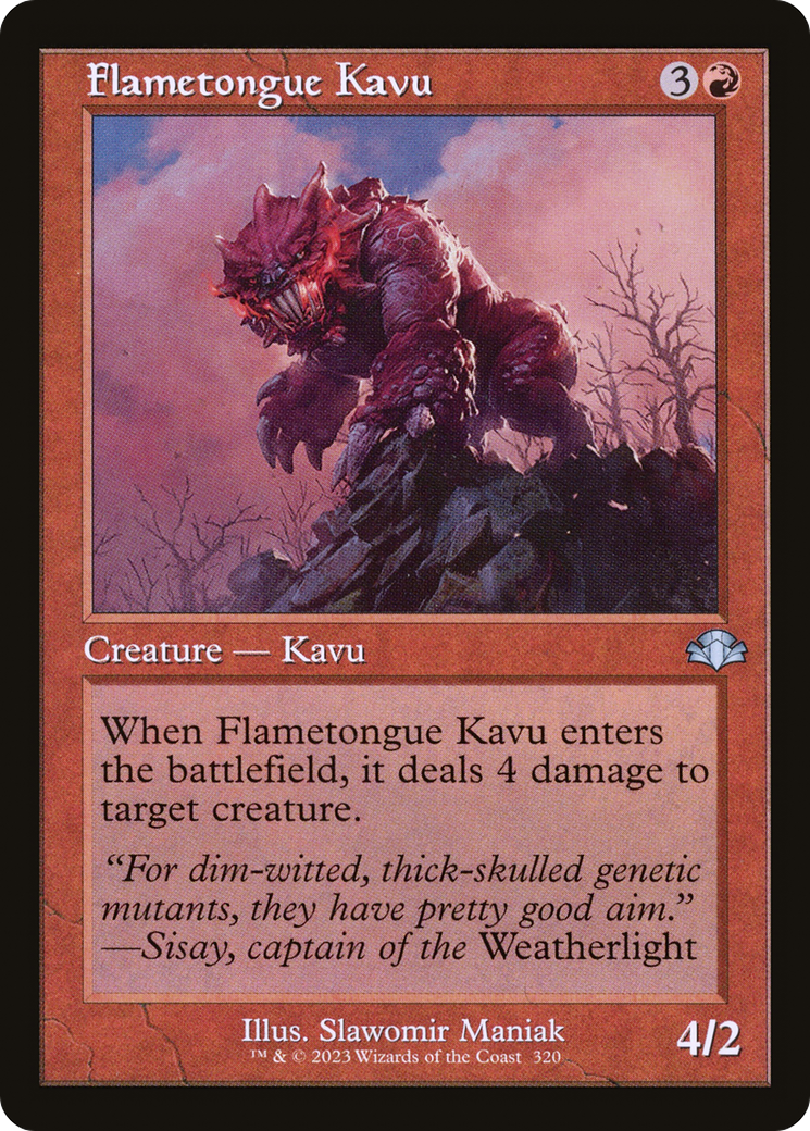 Flametongue Kavu (320) (Retro Frame)