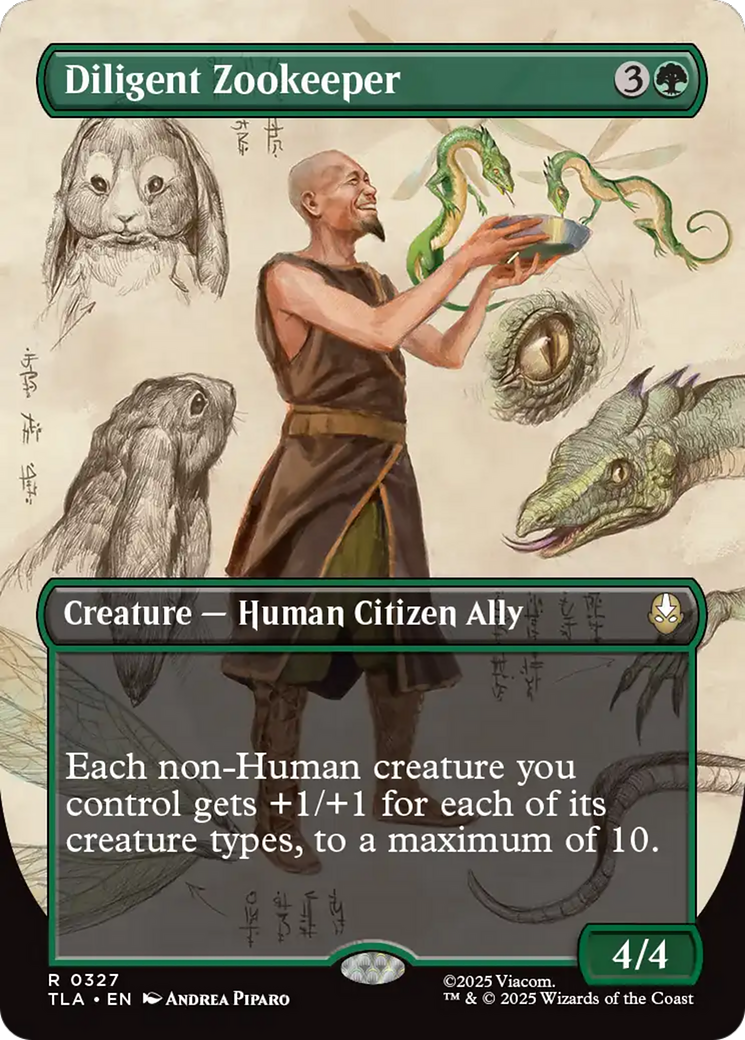 Diligent Zookeeper (0327) (Borderless) - Foil tla