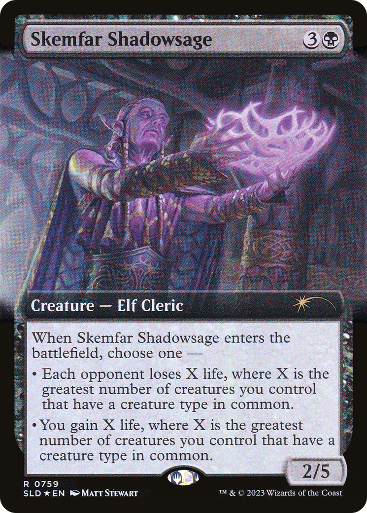 Skemfar Shadowsage (0759) (Extended Art) - Foil