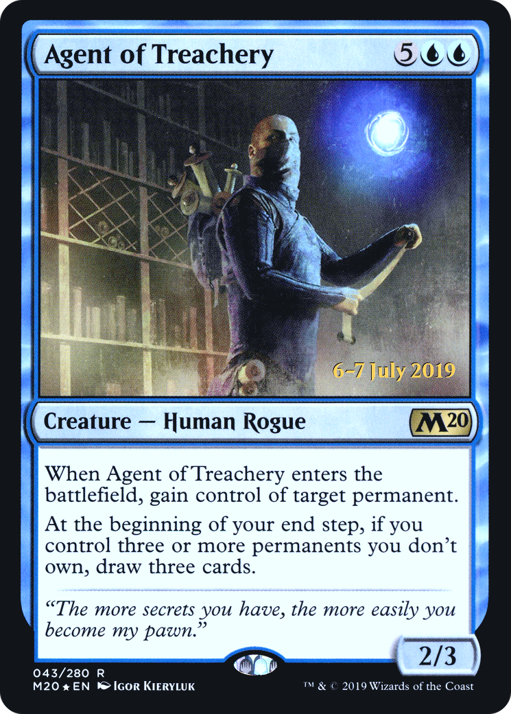 Agent of Treachery (043) (Prerelease) - Foil