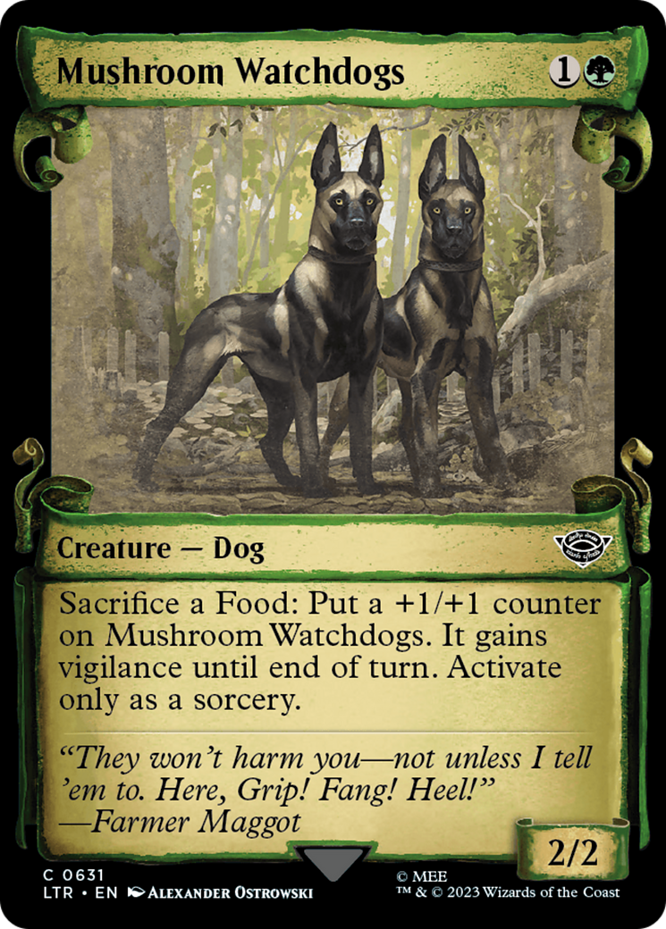 Mushroom Watchdogs (0631) (Showcase) - Silver Foil
