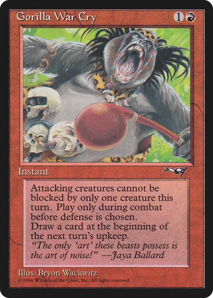 Gorilla War Cry (Leaning Right)