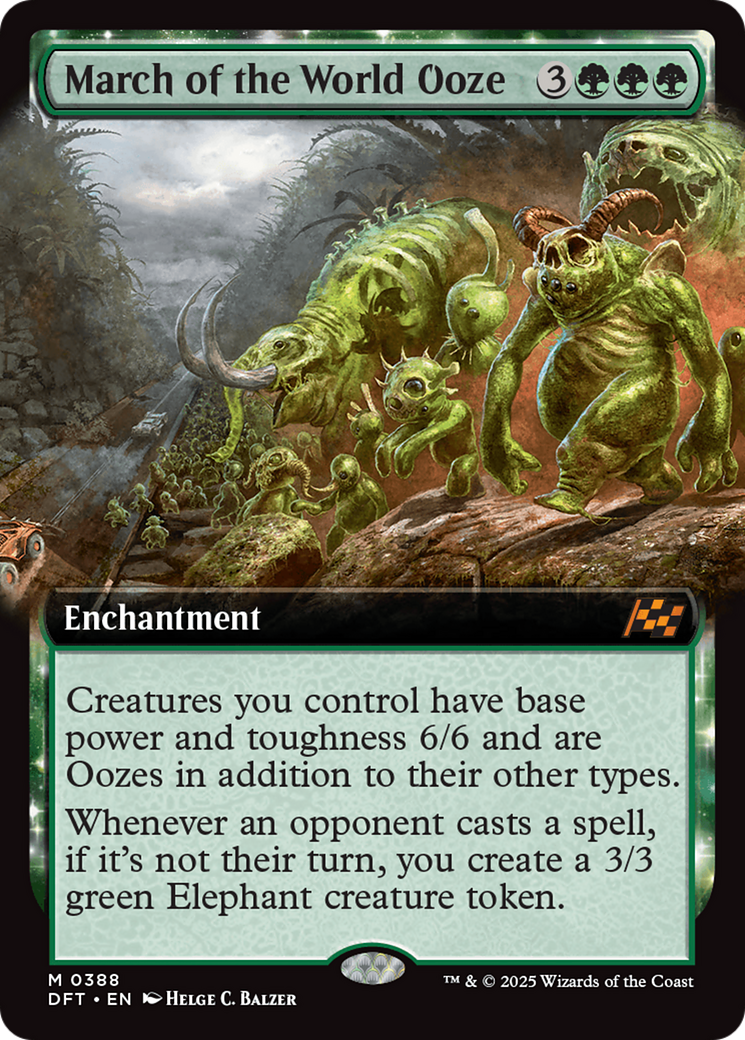 March of the World Ooze (0388) (Extended Art) - Foil