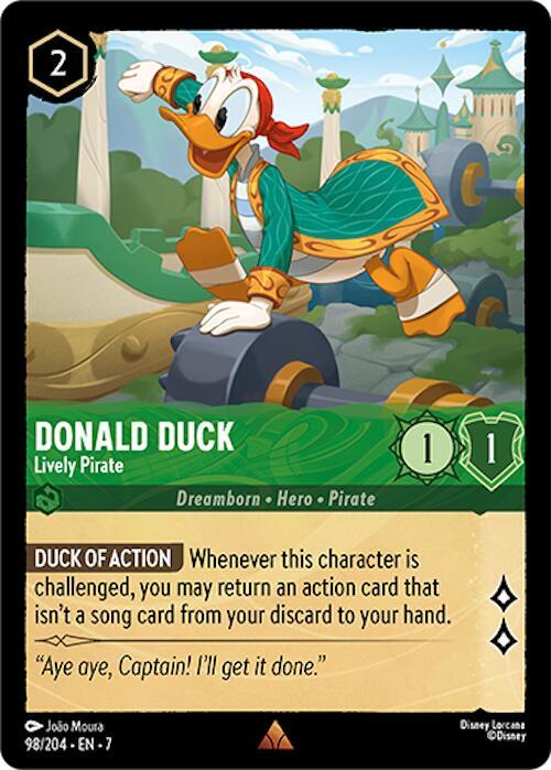 Donald Duck, Lively Pirate (0098) - Cold Foil