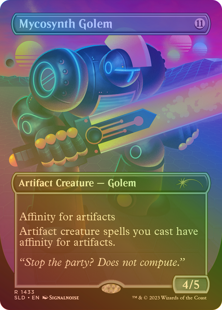 Mycosynth Golem (1433) (Borderless) - Rainbow Foil