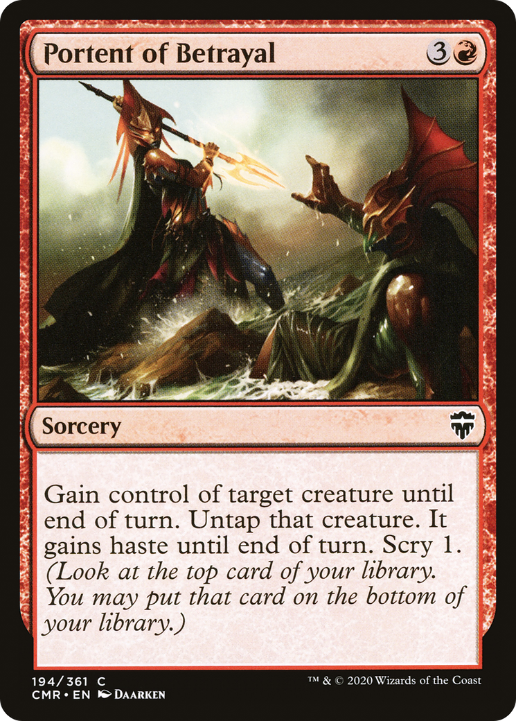 Portent of Betrayal - Foil