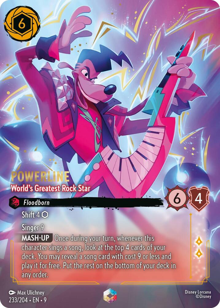 Powerline, World's Greatest Rock Star (0233) - Satin Holographic Foil