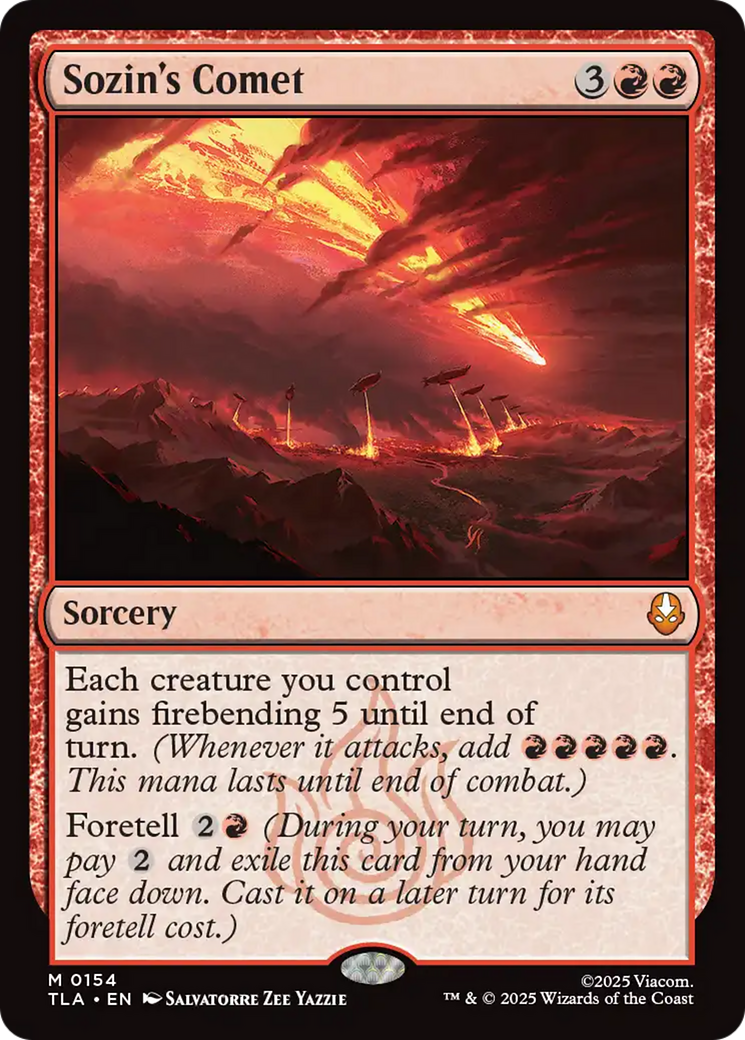 Sozin's Comet - Foil tla