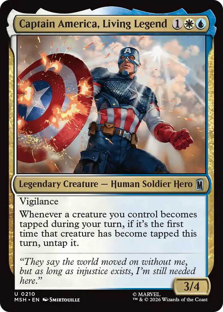 Captain America, Living Legend (0210) (MSH)