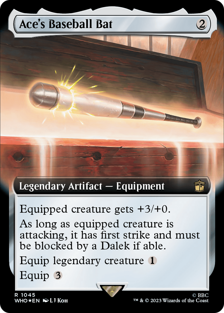 Ace's Baseball Bat (1045) (Extended Art) - Surge Foil