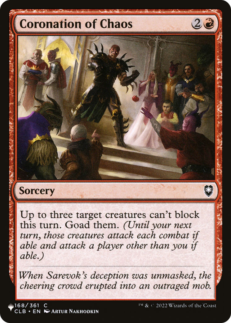 Coronation of Chaos (CLB-168) (PLST)