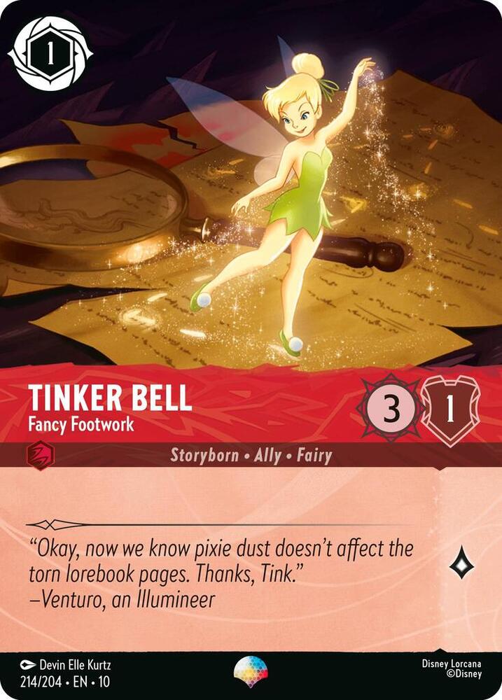 Tinker Bell, Fancy Footwork (0214) - Rainbow Foil