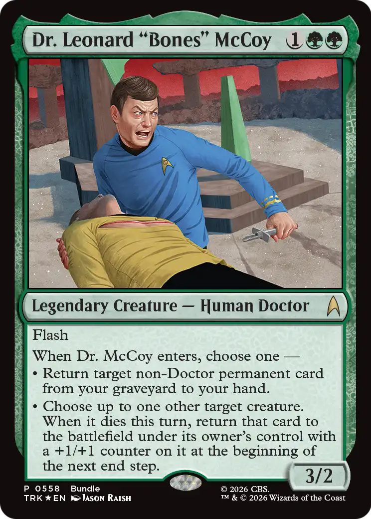 Dr. Leonard "Bones" McCoy (0558) (Bundle) (TRK) - Foil