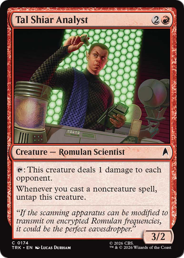 Tal Shiar Analyst (TRK) - Foil