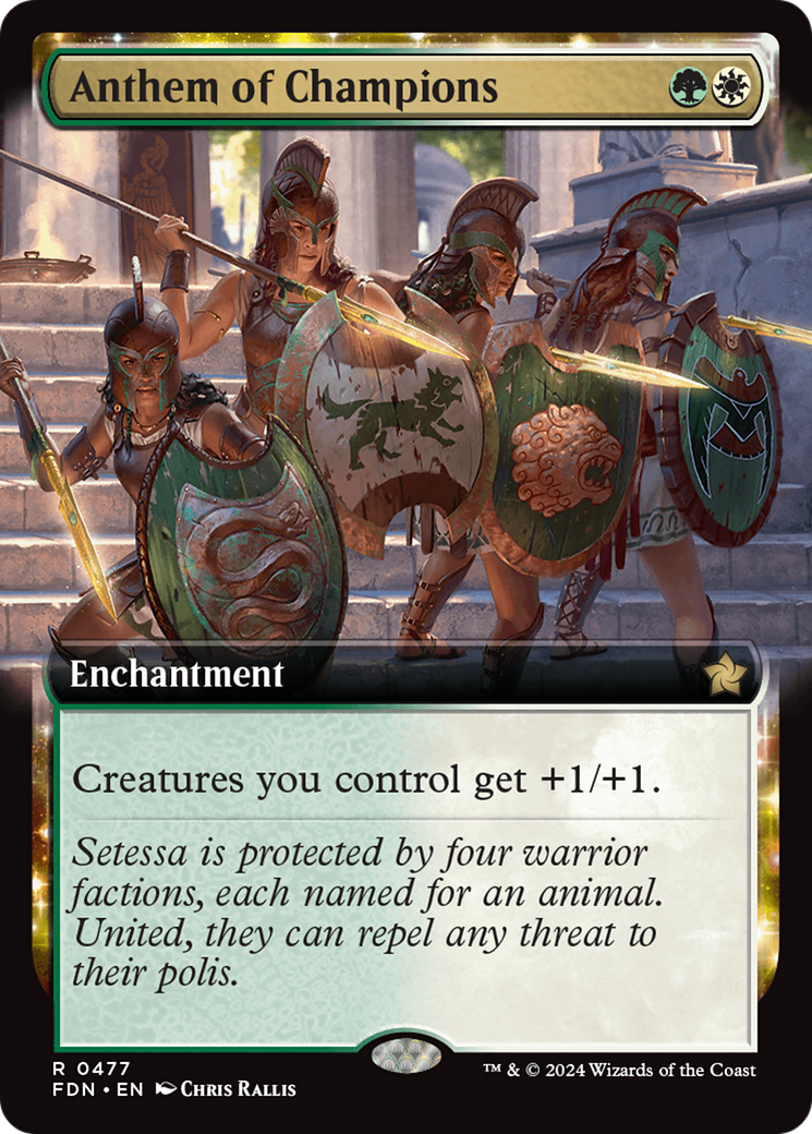 Anthem of Champions (0477) (Extended Art) - Foil