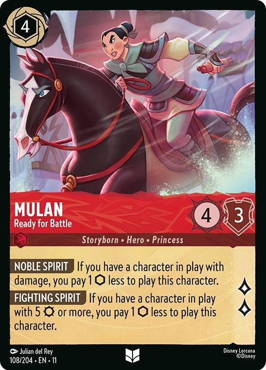Mulan, Ready for Battle (0108) - Cold Foil