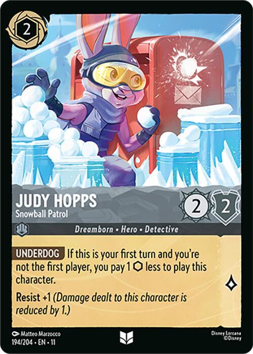 Judy Hopps, Snowball Patrol (0194) - Cold Foil