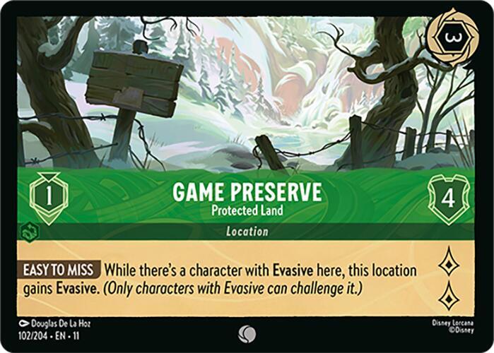 Game Preserve, Protected Land (0102) - Cold Foil