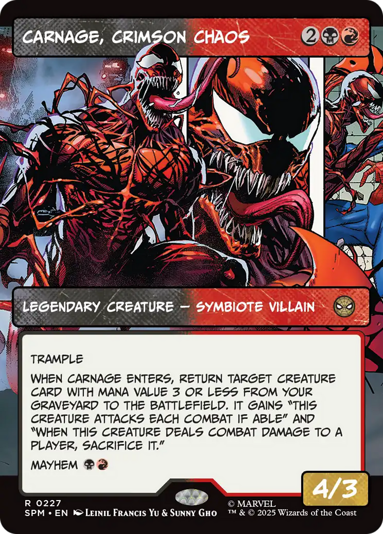 Carnage, Crimson Chaos (0227) (Borderless) - Foil