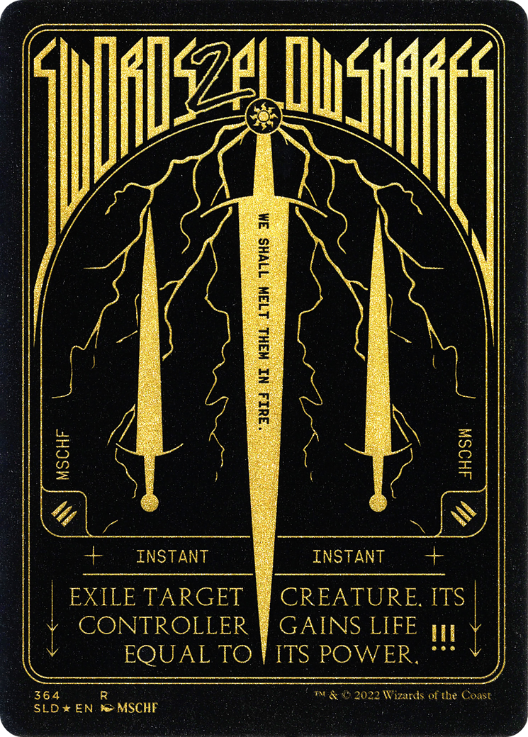 Swords to Plowshares (364) (Showcase) - Foil Etched
