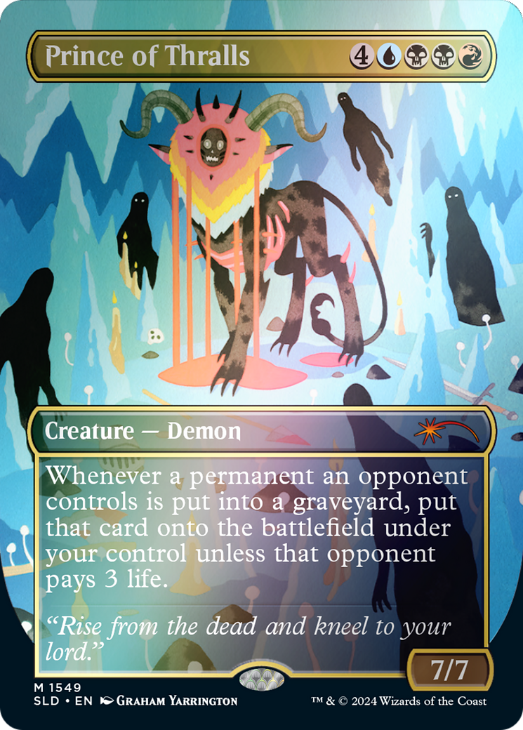 Prince of Thralls (1549) (Borderless) - Rainbow Foil