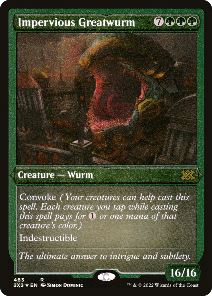 Impervious Greatwurm - Foil Etched