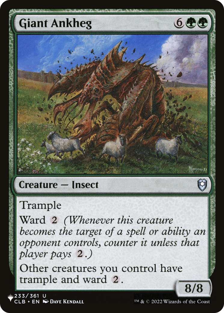 Giant Ankheg (CLB-233) (PLST)