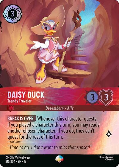 Daisy Duck, Trendy Traveler (0216) - Rainbow Foil