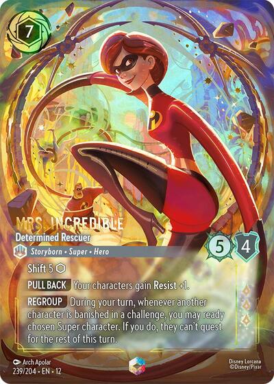 Mrs. Incredible, Determined Rescuer (0239) - Satin Holographic Foil