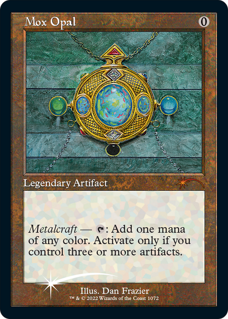 Mox Opal (1072) (Retro Frame) - Foil Etched