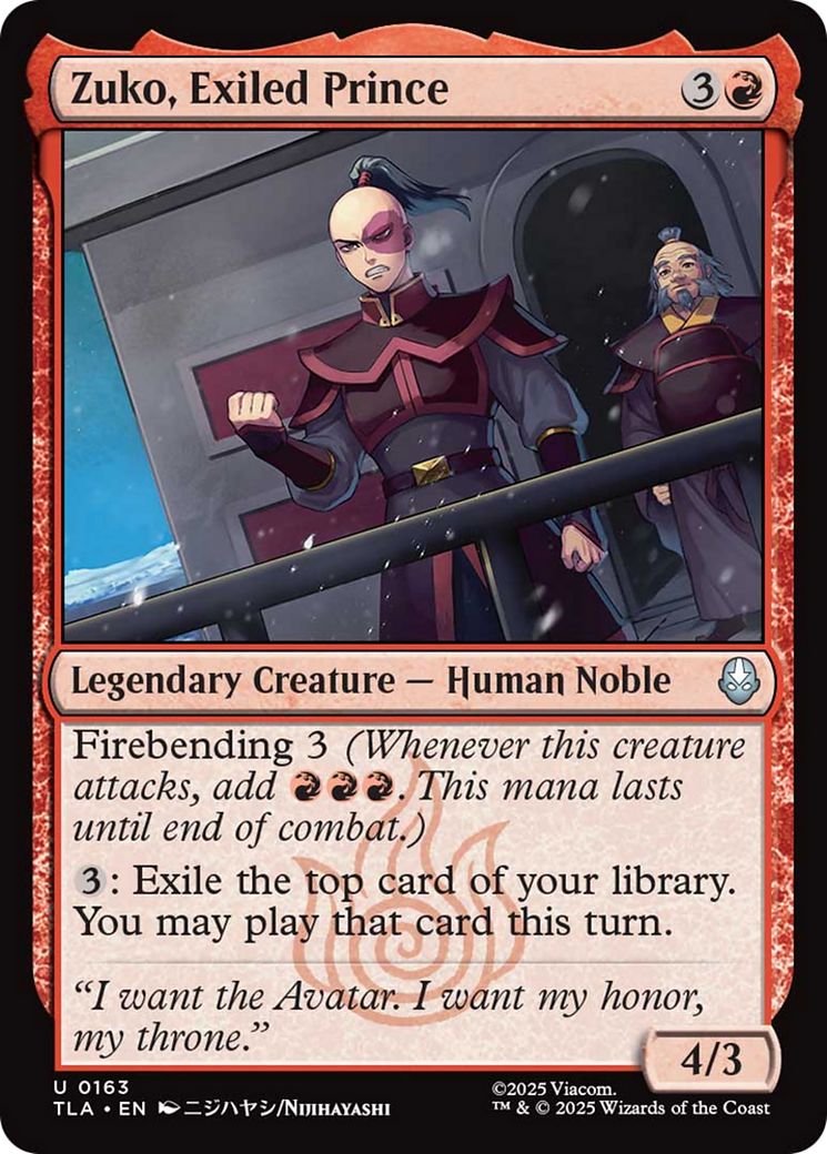 Zuko, Exiled Prince tla