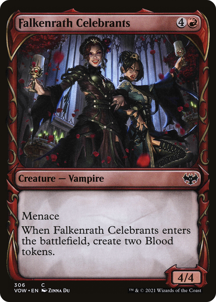 Falkenrath Celebrants (306) (Showcase) - Foil