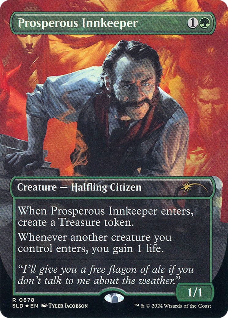 Prosperous Innkeeper (0878) (Borderless) - Rainbow Foil