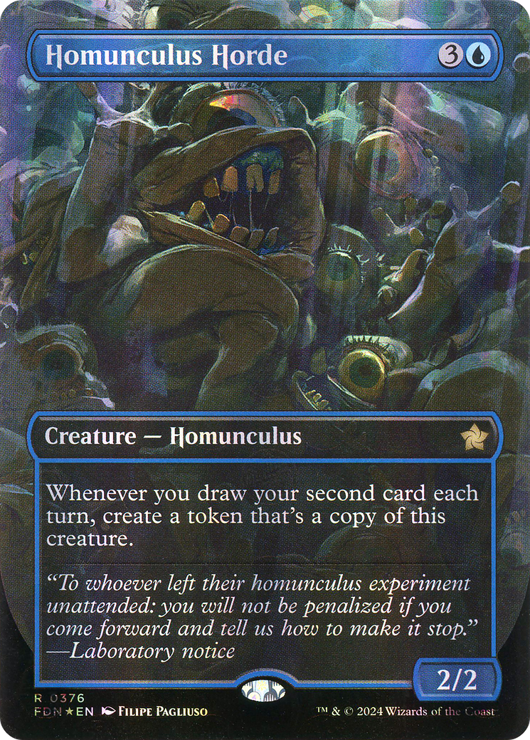 Homunculus Horde (0376) (Borderless) - Mana Foil