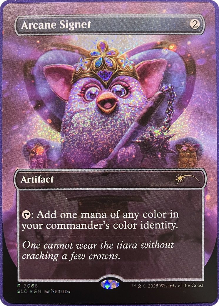 Arcane Signet (7068) (Borderless) - Confetti Foil sld
