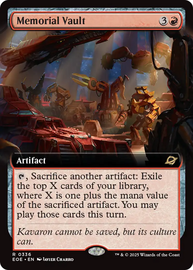 Memorial Vault (0336) (Extended Art) - Foil